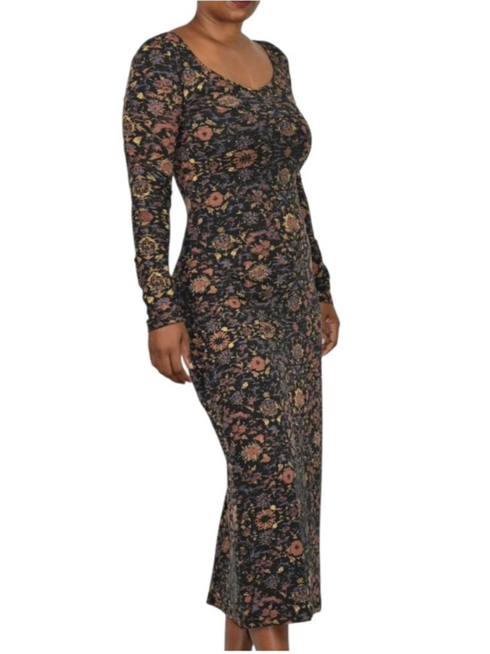 Peruvian Connection Women’s Dynasty Floral Cotton Blend Maxi Dress